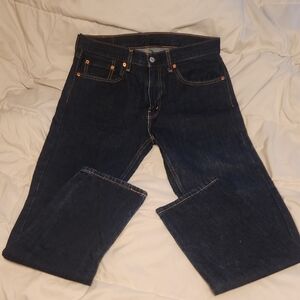 Levi's 505 Dark Indigo Straight Fit Jeans